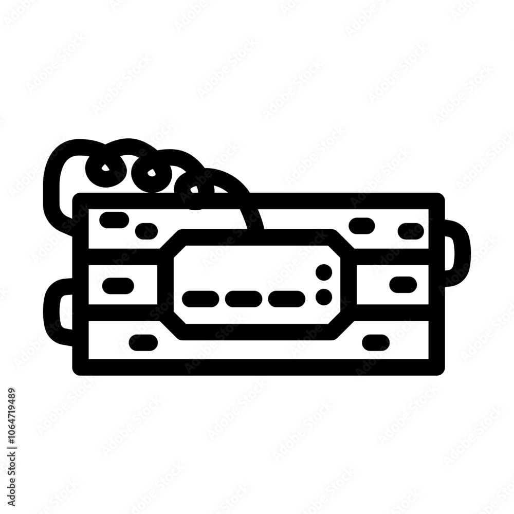 terrorism crime line icon vector. terrorism crime sign. isolated contour symbol black illustration terrorism crime line icon vector. terrorism crime sign. isolated contour symbol black illustration