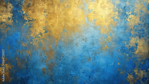 Blue and gold textured background resembling abstract art, abstract, blue, gold, textured, background, design, artistic