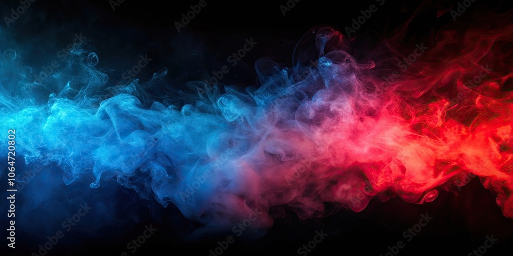Fog in red blue neon light on black background, fog, mist, red, blue, neon, light, dark, background, atmosphere, mysterious Fog in red blue neon light on black background, fog, mist, red, blue, neon, light, dark, background, atmosphere, mysterious