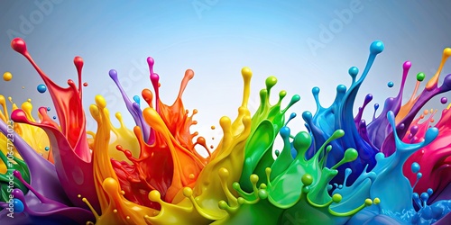 Cartoony paint colored splashes abstract noise motion background, cartoony, paint, colored, splashes, abstract, noise