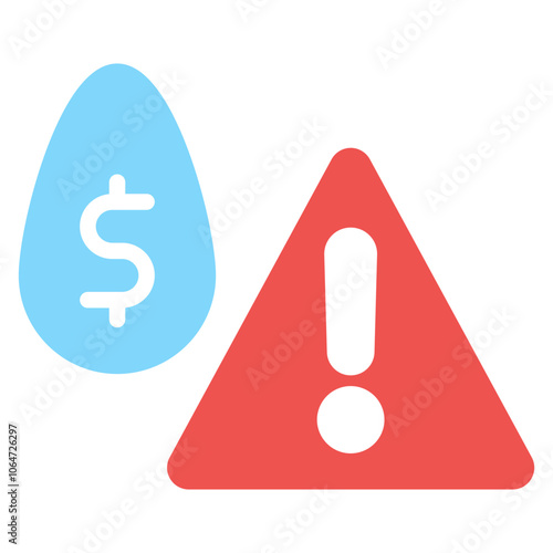 Liquidity Risk icon vector image. Can be used for Banking.