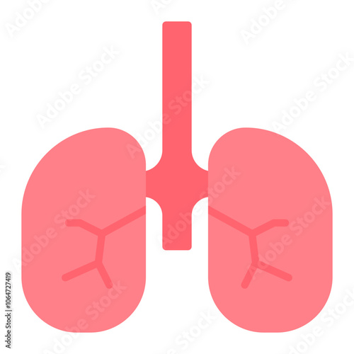 Bronchi icon vector image. Can be used for Human Anatomy.