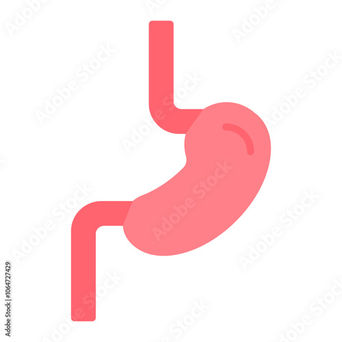 Esophagus icon vector image. Can be used for Human Anatomy.