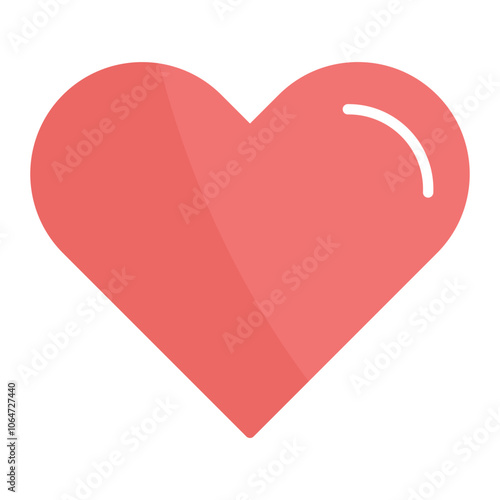 Heart icon vector image. Can be used for Human Anatomy.