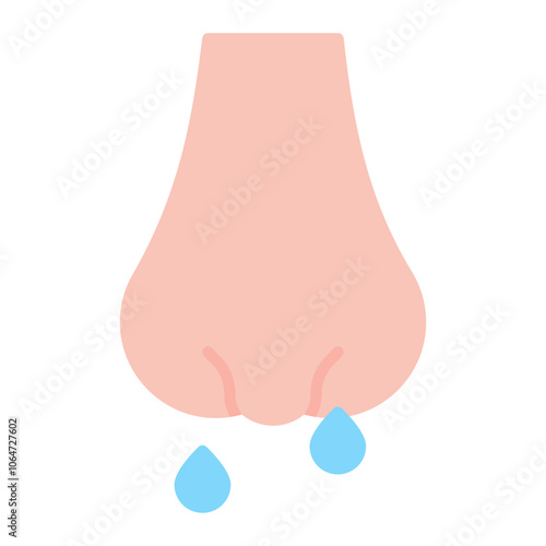 Nasal Cavity icon vector image. Can be used for Human Anatomy.