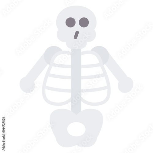 Skeleton icon vector image. Can be used for Human Anatomy.