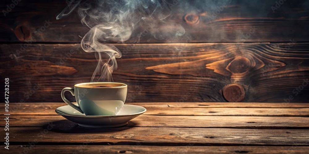 Steaming coffee cup on a rustic wooden table, coffee, cup, steam, hot, drink, morning, beverage, aroma, relaxing, caffeine Steaming coffee cup on a rustic wooden table, coffee, cup, steam, hot, drink, morning, beverage, aroma, relaxing, caffeine