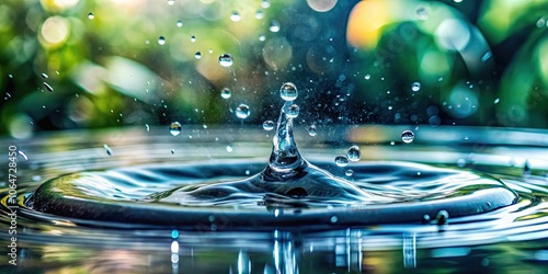 Wallpaper Mural Close up shot of rainwater droplet splashing on the ground in a rainy season , water, rain, drop, close up, ground, splashing, wet Torontodigital.ca