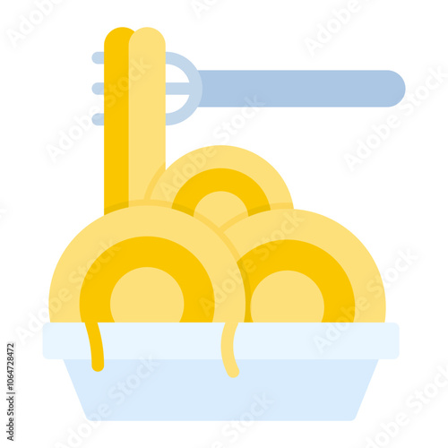 Pasta icon vector image. Can be used for Italy.