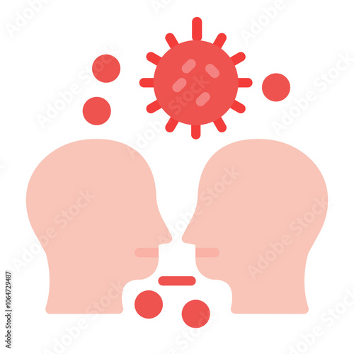 Infection Spread icon vector image. Can be used for Infectious Diseases.