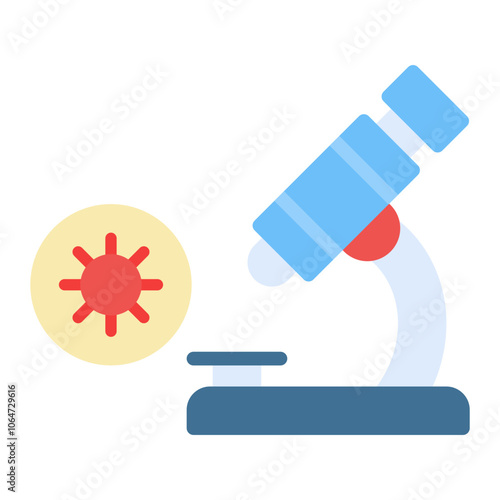 Pathogen Microscope icon vector image. Can be used for Infectious Diseases.
