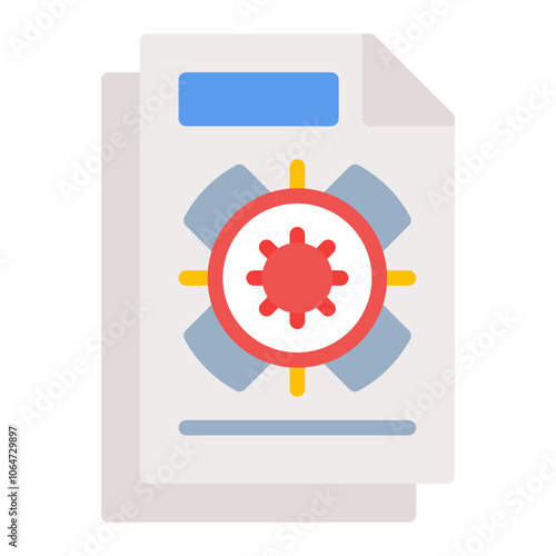 Disease Surveillance icon vector image. Can be used for Infectious Diseases.