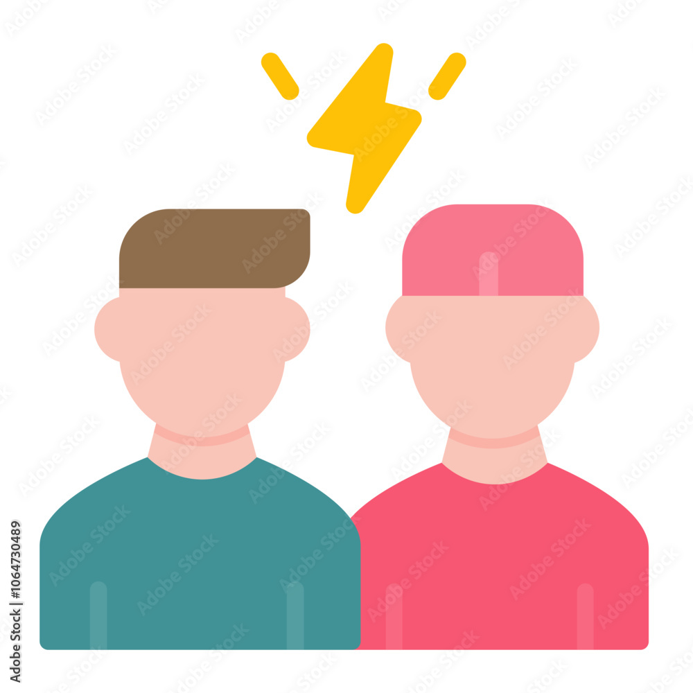 Quarrel icon vector image. Can be used for Friendship. Quarrel icon vector image. Can be used for Friendship.