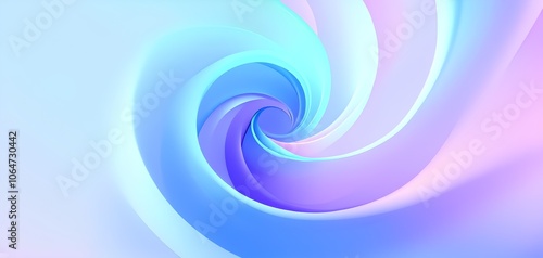spiral shape that slowly expands, rotates, and shifts colors in a soft gradient, invoking a tranquil, meditative focus