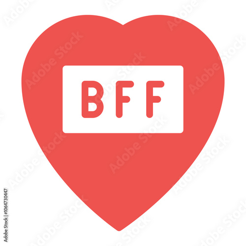 Best Friend Forever icon vector image. Can be used for Friendship.