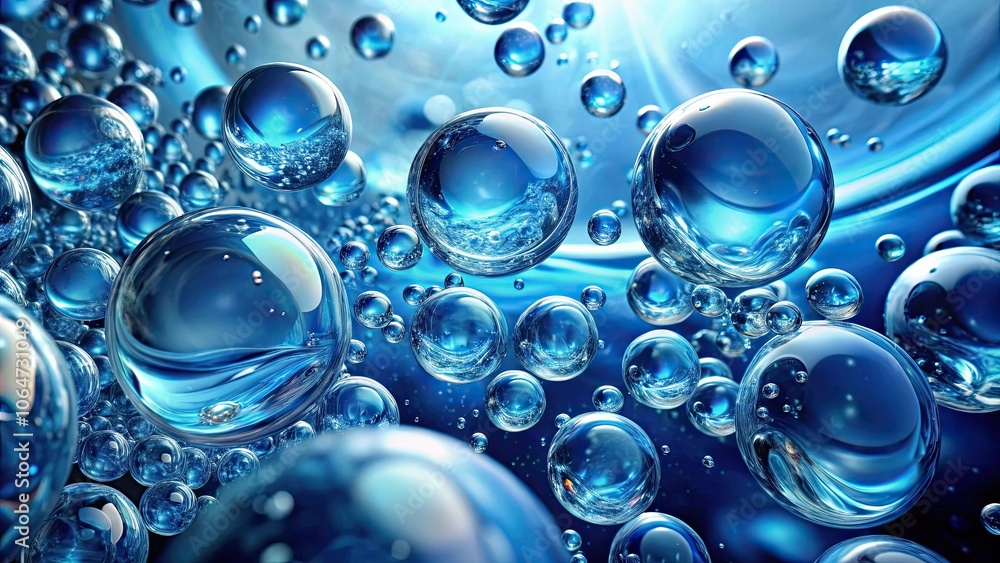 bubbles transforming in blue liquid , hydrodynamics, physical simulation, shapes, bubbles, liquid, transformation bubbles transforming in blue liquid , hydrodynamics, physical simulation, shapes, bubbles, liquid, transformation