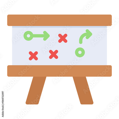 Tactics icon vector image. Can be used for Rugby.