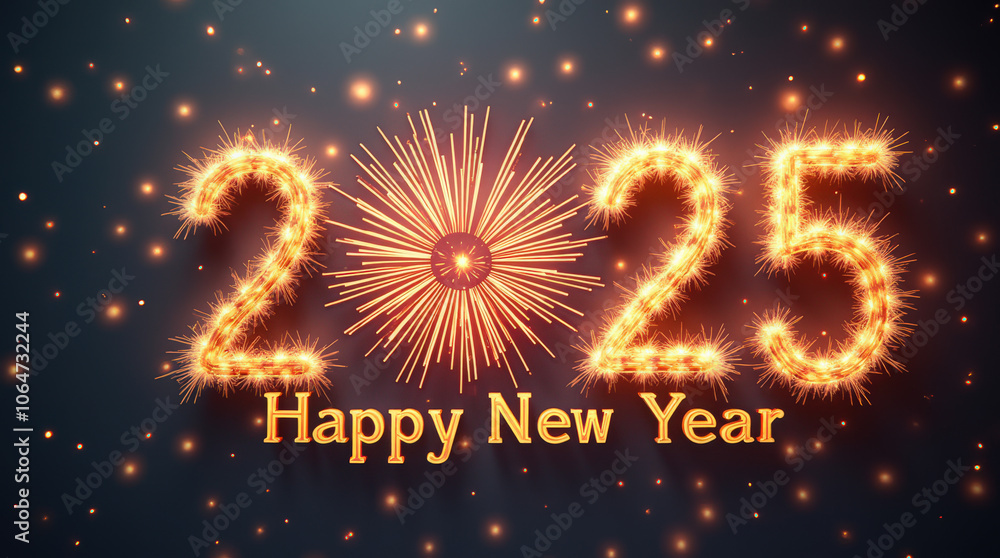 Stunning Happy New Year 2025 Celebration Image with Sparkling Fireworks and Festive Vibes Stunning Happy New Year 2025 Celebration Image with Sparkling Fireworks and Festive Vibes