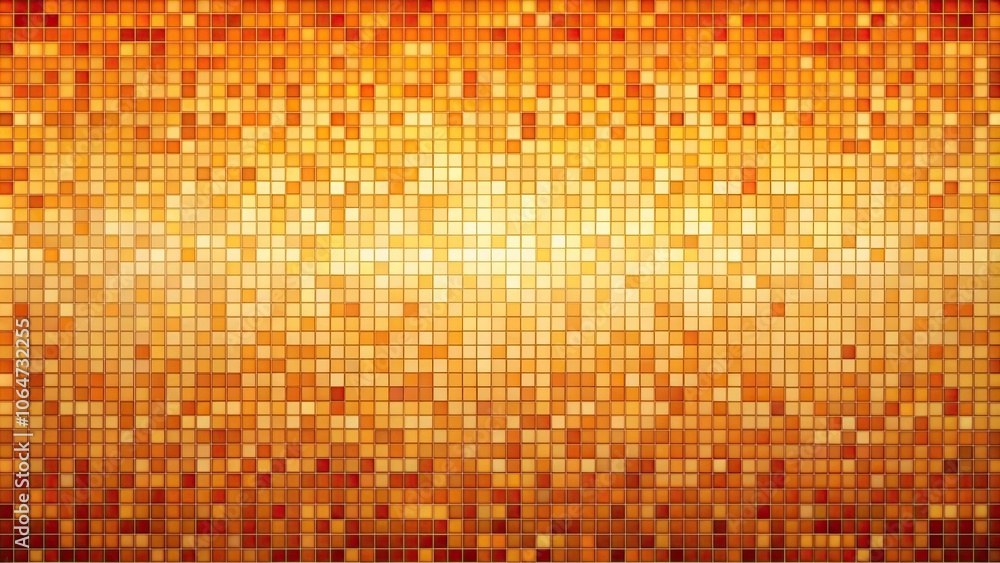 Pixelated background in shades of orange with modern geometric tiles, abstract, digital, design, backdrop, texture, pattern Pixelated background in shades of orange with modern geometric tiles, abstract, digital, design, backdrop, texture, pattern