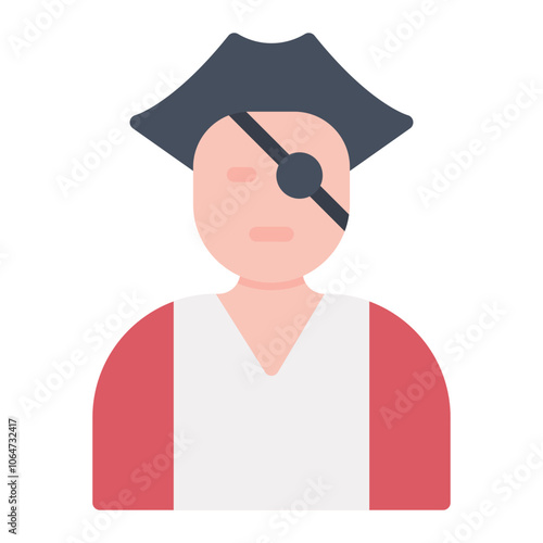 Pirate icon vector image. Can be used for Ocean.