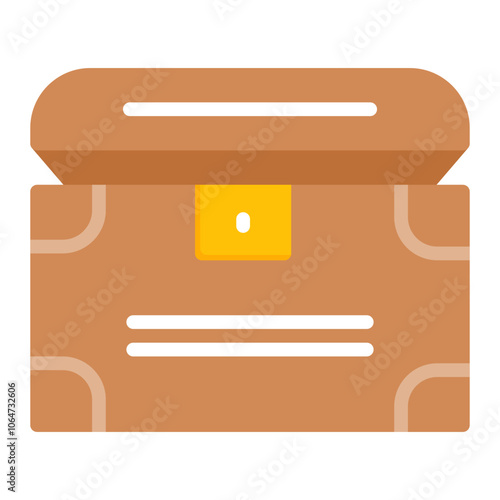 Treasure icon vector image. Can be used for Ocean.