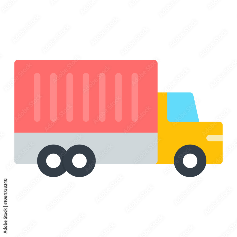Container Truck icon vector image. Can be used for Warehouse. Container Truck icon vector image. Can be used for Warehouse.