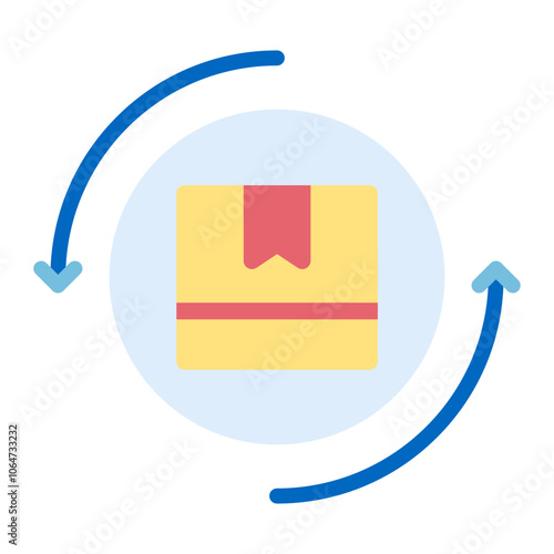 Reshipping icon vector image. Can be used for Warehouse.