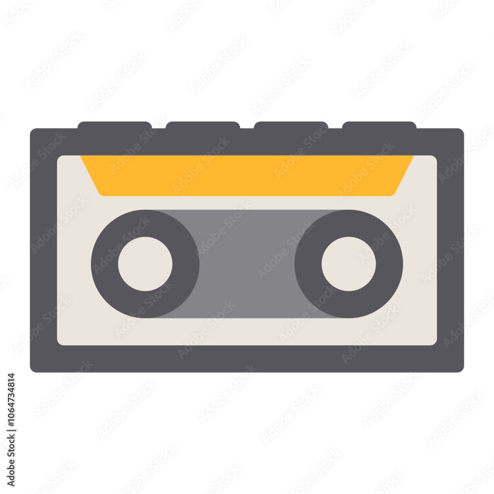 Cassette icon vector image. Can be used for Instrument. Cassette icon vector image. Can be used for Instrument.