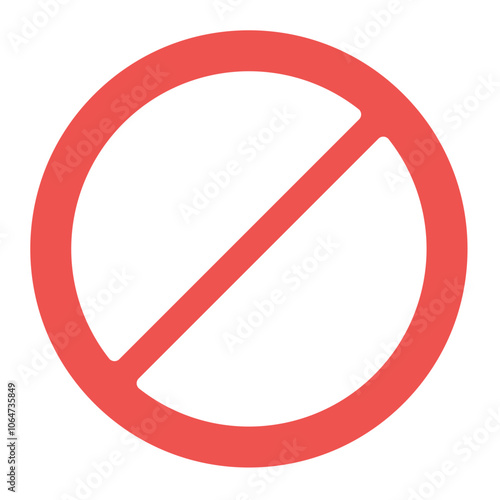 Banned icon vector image. Can be used for Battery and Power. photo