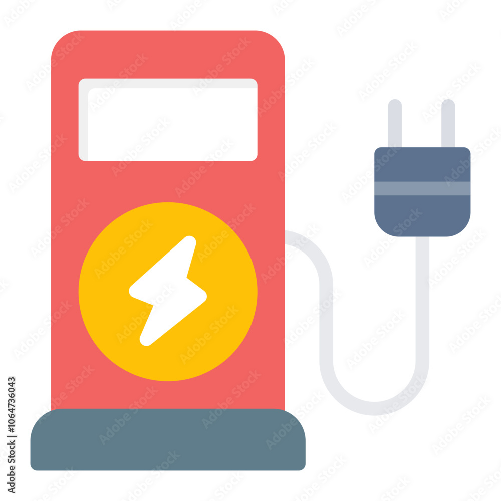 Obraz premium Charging Stand icon vector image. Can be used for Battery and Power.