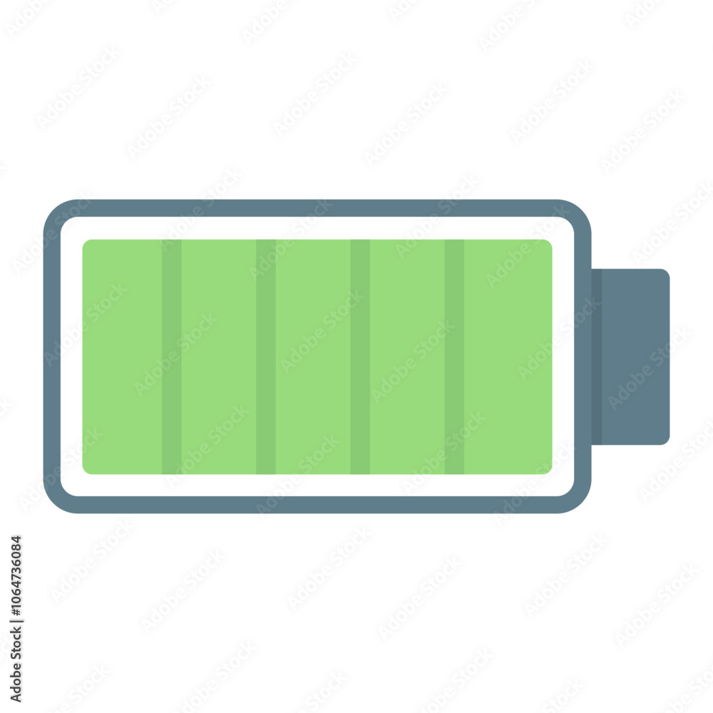 Full Battery icon vector image. Can be used for Battery and Power. Full Battery icon vector image. Can be used for Battery and Power.