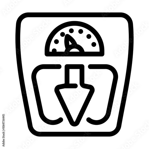 loss of appetite weight loss disease symptom line icon vector. loss of appetite weight loss disease symptom sign. isolated contour symbol black illustration