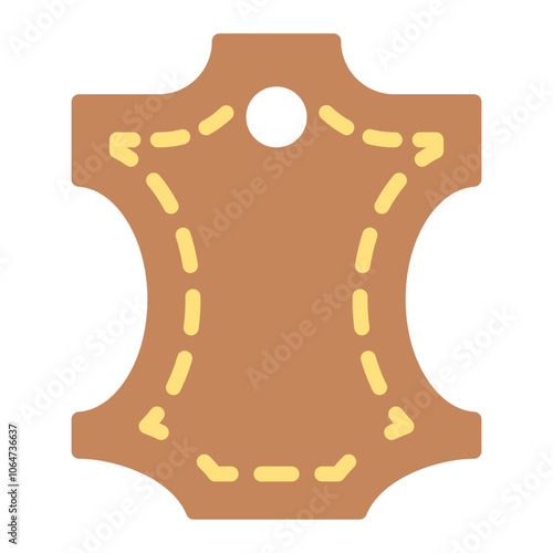 Leather icon vector image. Can be used for Shoemaker.