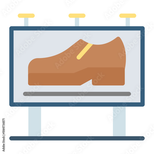 Shoe Marketing icon vector image. Can be used for Shoemaker.