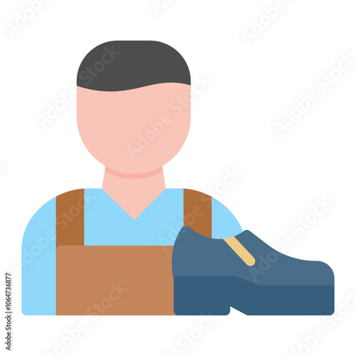 Shoemaker icon vector image. Can be used for Shoemaker.