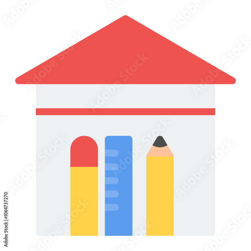 Interior icon vector image. Can be used for Art and Craft Supplies.