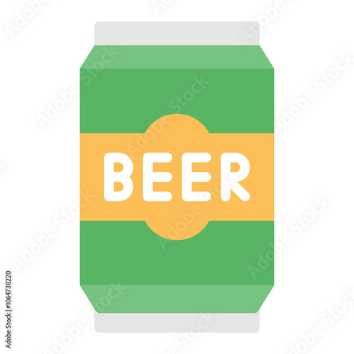 Beer Can I icon vector image. Can be used for Oktoberfest.
