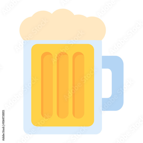 Pint of Beer icon vector image. Can be used for Oktoberfest.