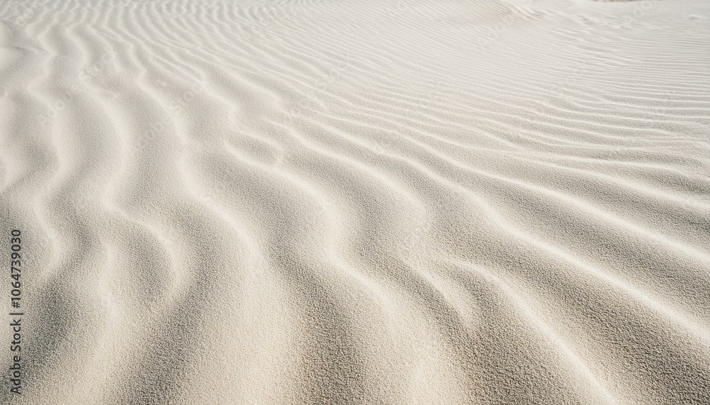 Obraz premium 砂浜を彷彿とさせる白い砂地のテクスチャ、キラリと光る細かな砂粒が魅力