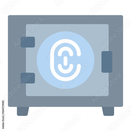 Biometric Safety Box icon vector image. Can be used for Biometrics.