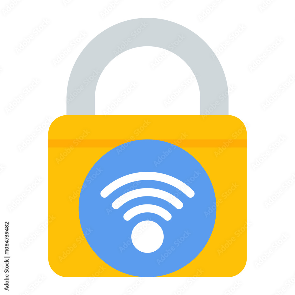 Smart Lock icon vector image. Can be used for Biometrics. Smart Lock icon vector image. Can be used for Biometrics.