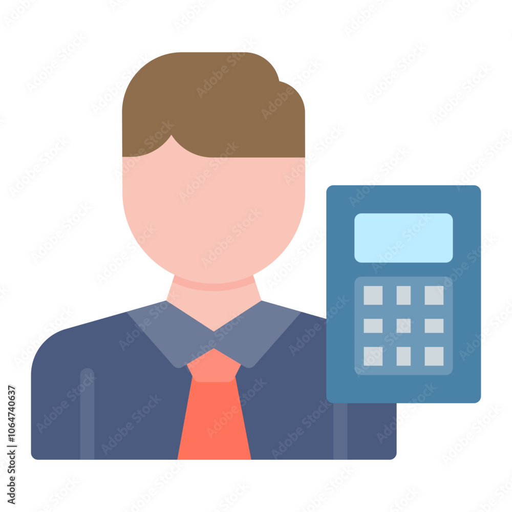 Accountant icon vector image. Can be used for Diversity. Accountant icon vector image. Can be used for Diversity.