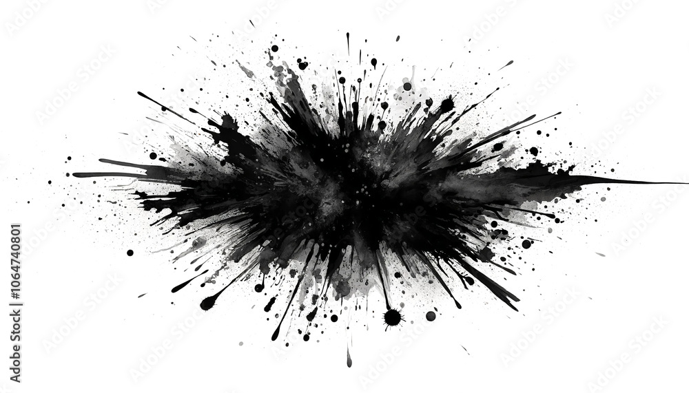 Black Ink Splash Black Ink Splash
