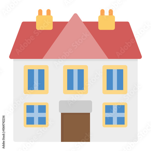 Mansion icon vector image. Can be used for Luxury.