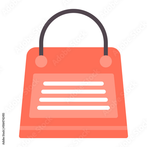 Shopping Bag icon vector image. Can be used for Luxury.