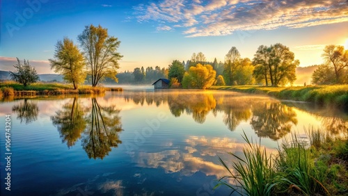 Serene morning at Richfield awakening to peaceful beauty, dawn, Richfield, serene, beauty, morning, calm, tranquil, peaceful