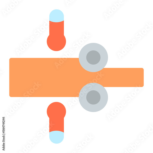 Hot Rolling icon vector image. Can be used for Mettalurgy.
