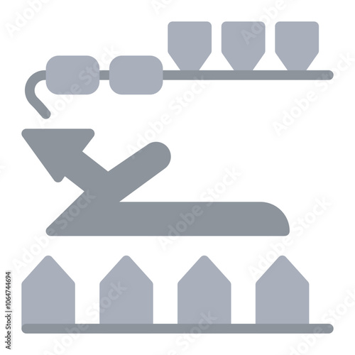 Sinter Plant icon vector image. Can be used for Mettalurgy.