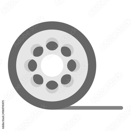 Film Reel icon vector image. Can be used for Retro.