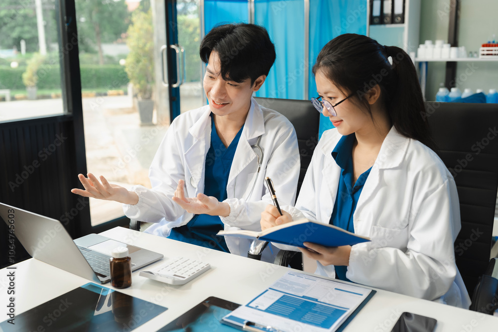 Medical students use labs to search for information for exam preparation.. Medical students use labs to search for information for exam preparation..